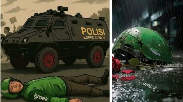 Affan, pengemudi Ojol yang meninggal karena dilindas mobil Baracuda Brimob di lokasi demo