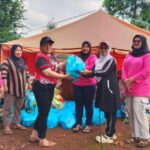 Serahkan bantuan 24 KK Korban Banjir Bandang Molino, Terima Paket Sembako Ketua DPRD Morut.