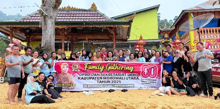 Ada Family Gathering Sekretariat DPRD Morut di Tentena, Andi Iswan: Terima Kasih Bu Ketua