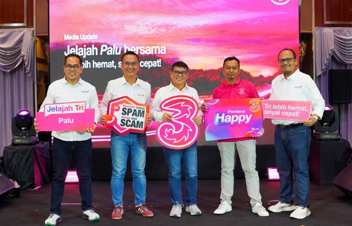 Tri Perkuat Jaringan di Palu hingga Jangkau Pelosok Sulteng