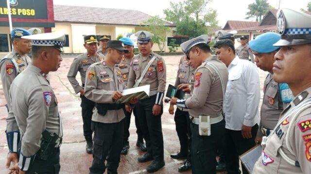 Pemeriksaan Senpi Polres Poso