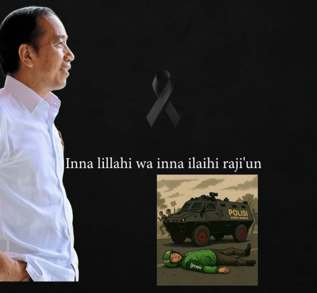 Presiden RI kw-7, Joko Widodo, mengaku terpukul tewasnya pengemudi Ojol yang dilindas mobil Taktis Brimob