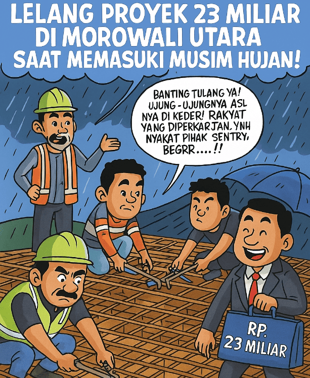 Rp23 M proyek di Kabupaten Morowali Utara dilelang saat kabupaten itu memasuki musim hujan.