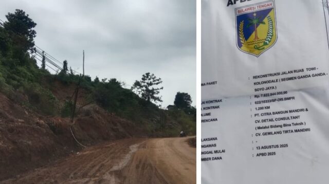 Jalan di Kabupaten Morut mulai diperbaiki, khususnya poros Ganda-Ganda - Soyo Jaya.