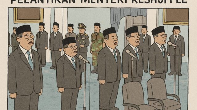 Reshuffle kabinet sudah dilakukan Presiden Prabowo. Ada beberapa menteri diganti, ada juga dibentuk dari kementerian baru.