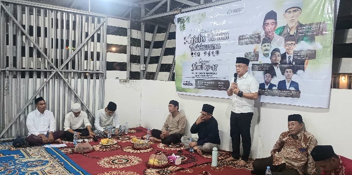 Wali Kota Palu, Hadianto Rasyid, juga hadir di peringatan haul ke-47 KH. Mohammad Qosim Maragau yang dilaksanakan di Kota Palu.