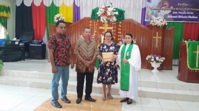 Dana Pokir Rp50 Juta Anggota DPRD Morut Disumbangkan GKST Eklesia Molino