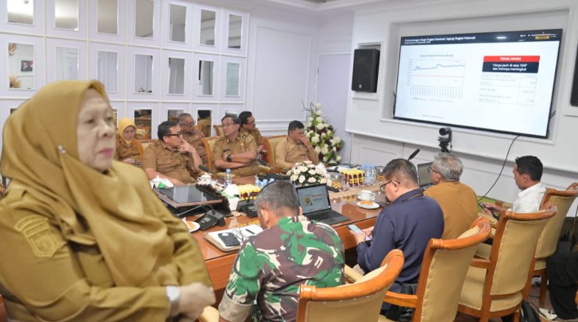Rakor Pengendalian Inflasi Daerah, harga di Sulteng turun karena dipengaruhi tiga Komoditas strategis.