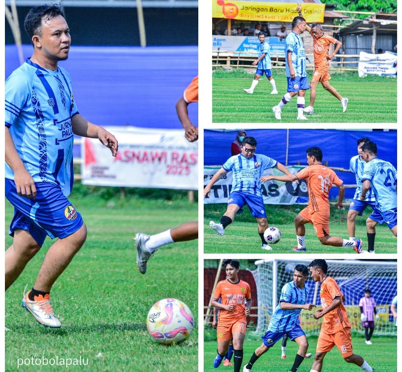 Jurnalis Palu FC Tampil Sengit di Laga Eksebisi Asnawi Rasyid Cup