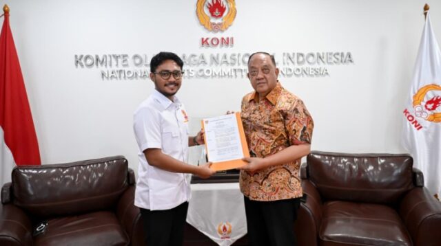 Persiapan Pelantikan, Fathur Razaq Temui Ketum KONI Pusat