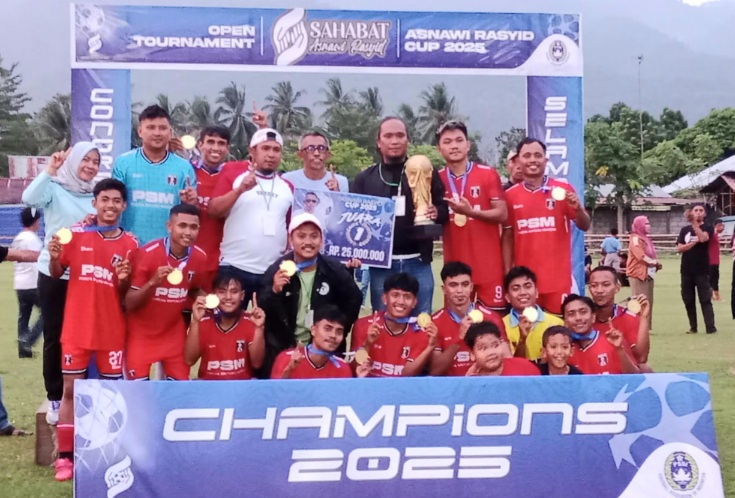Menang Meyakinkan, PSM Poboya Juarai Asnawi Rasyid Cup 2025