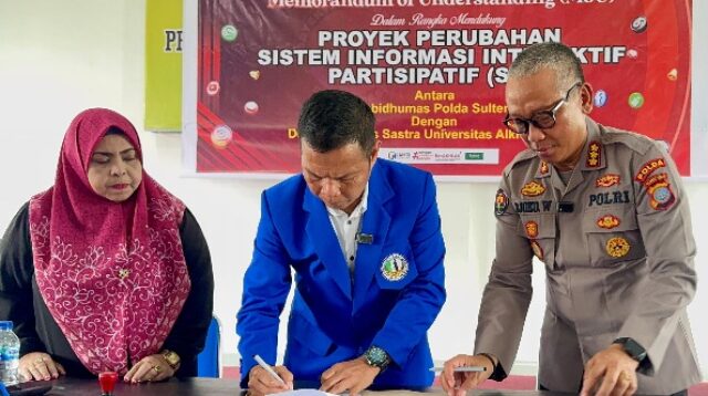 Bidhumas Polda Sulteng - Unisa Palu Teken MoU Wujudkan Proyek SIIP