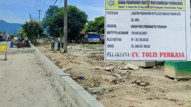 Revitalisasi RTH Tanjung Batu Tolitoli Rp1,3 M Macet? Kadis Perkim Belum Beri Jawaban