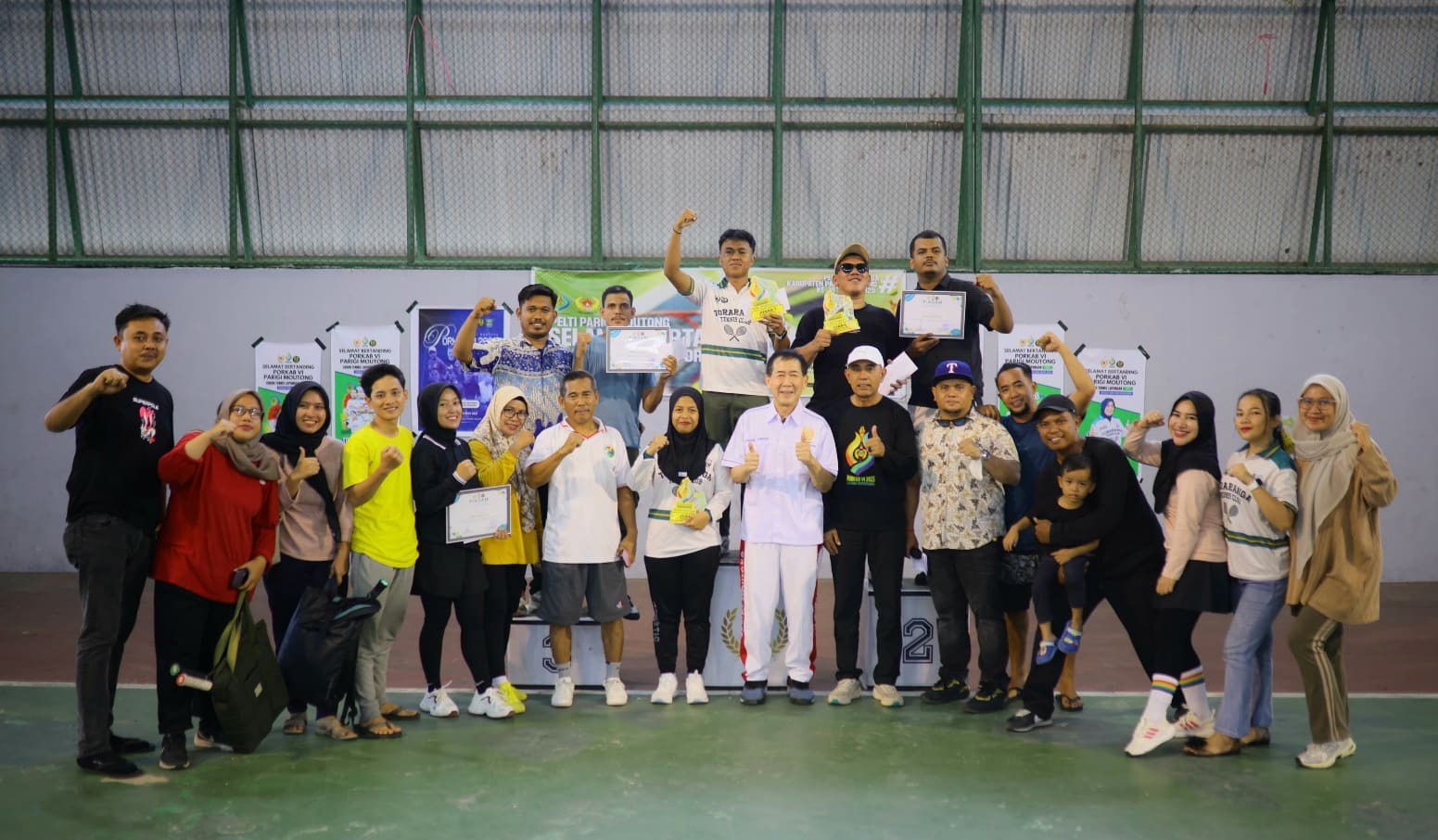 Penutupan Porkab Tenis Parimo Nyaris Gagal, KONI Sentil Tata Kelola PELTI