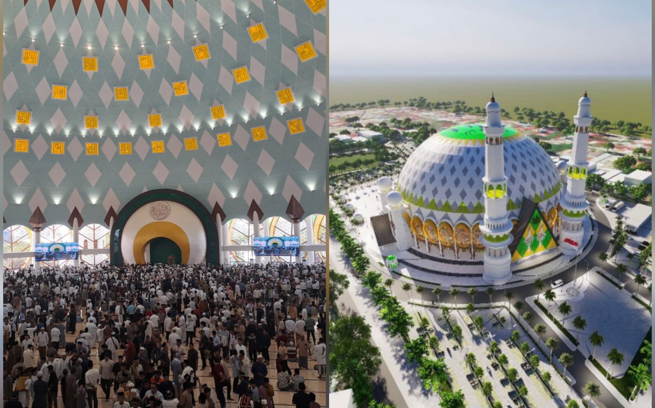 Suasana Shalat Jum'at Perdana di Masjid Raya Baitul Khairaat