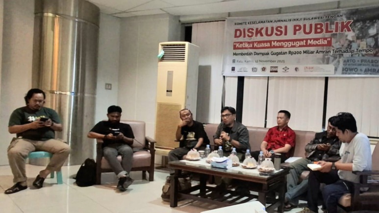 Reaksi Insan Pers di Sulteng ketika Mentan Amran Gugat Tempo Rp200 Miliar