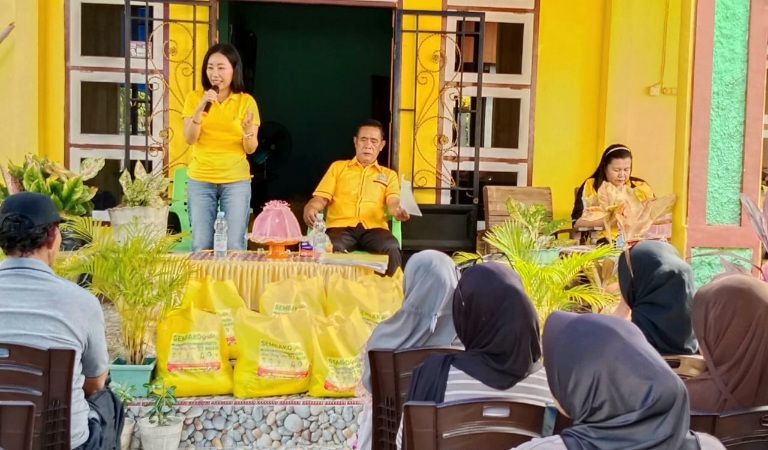 Golkar Morut Tak Henti Berbagi, 342 Paket Sembako Didistribusi ke Bungku Utara