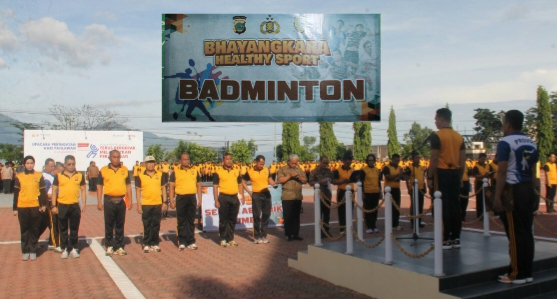 Jum'at Berolahraga, Polda Sulteng Launching Bhayangkara Healthy Sport