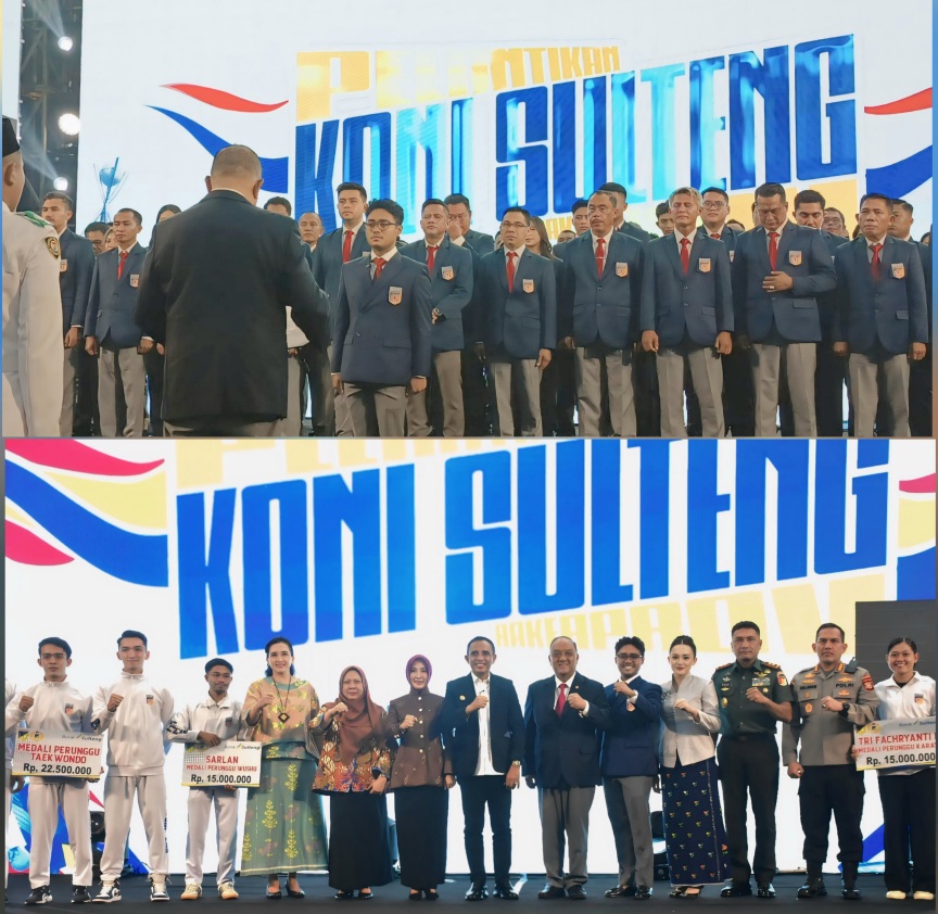 Resmi Dilantik, Fathur Razaq Hadirkan Optimisme di Rumah Besar KONI Sulteng