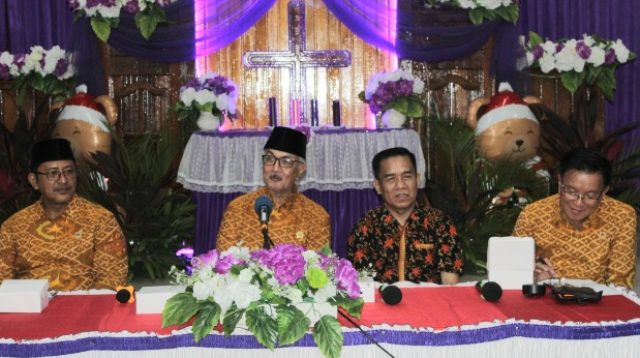 Muhibbah Kerukunan, FKUB Sulteng Sambangi Perayaan Natal dan Tahun Baru di Palu