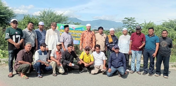 Habib Alwi Aljufri Tinjau Lokasi Pembangunan MDA Alkhairaat Huntap 1 Tondo