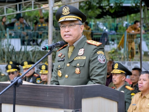 Pimpin HUT Polhut ke-59 di Sulteng, Muhammad Neng Bacakan Sambutan Menteri Kehutanan