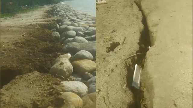 Baru Seumur Jagung, Proyek Pengaman Pantai Rp1,8 Miliar di Galumpang Tolitoli Sudah Rusak