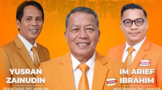 Ketua, Sekretaris, dan Bendahara DPC Hanura Morowali Utara Resmi Dilantik