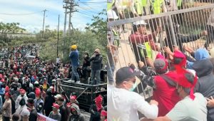 Pakai Siga Merah, Demo Tagih Janji CPM Sempat Tegang