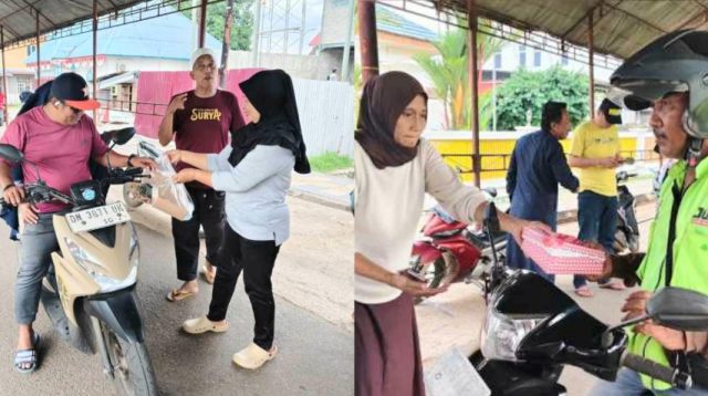 Takjil Ketua DPRD Morowali Utara Dibagikan Setiap Jumat di Depan Rujab