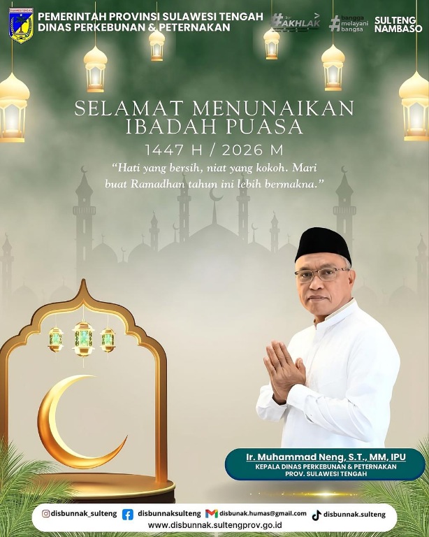 Marhaban Ya Ramadan, Kadis Perkebunan dan Peternakan Provinsi Sulawesi, Muhammad Neng