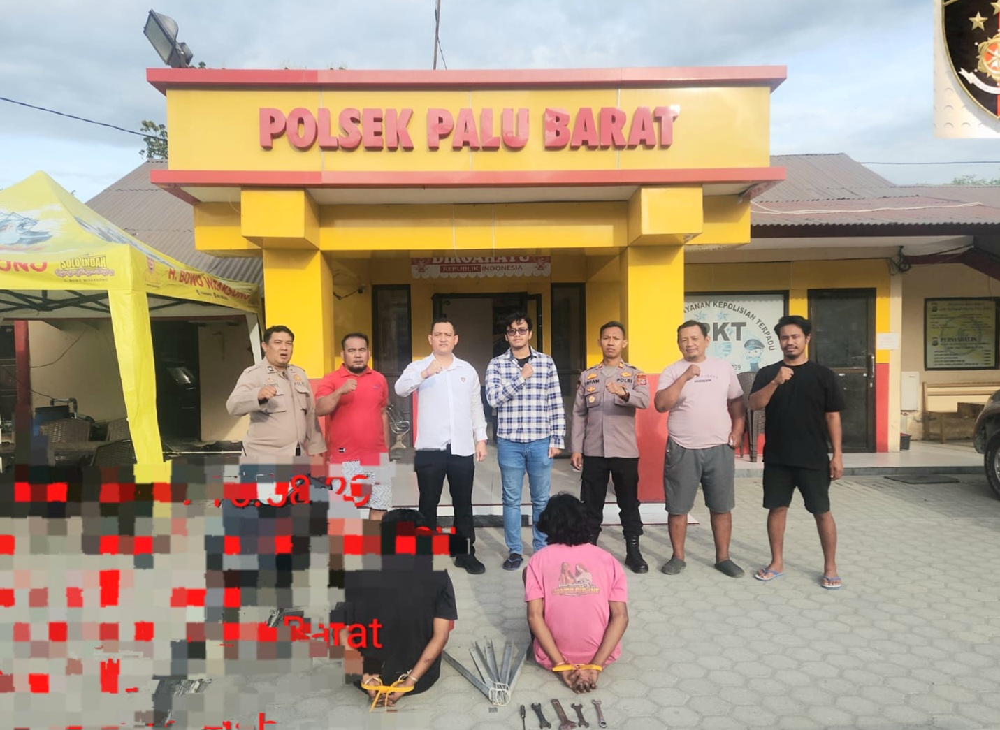 Curi Bracing Tower PLN, Dua Pelaku Ditangkap Polsek Palu Barat