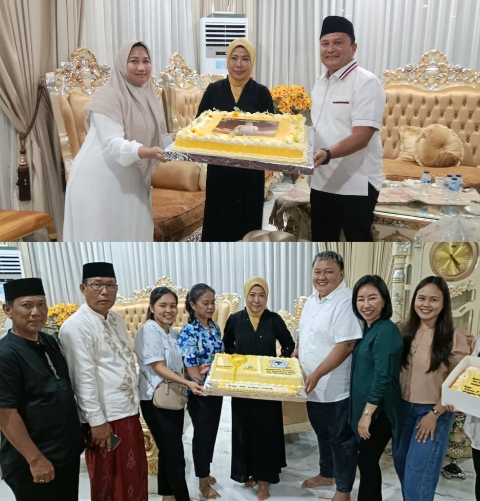 Kue Ultah Bernuansa Kuning untuk Ketua DPRD Morut