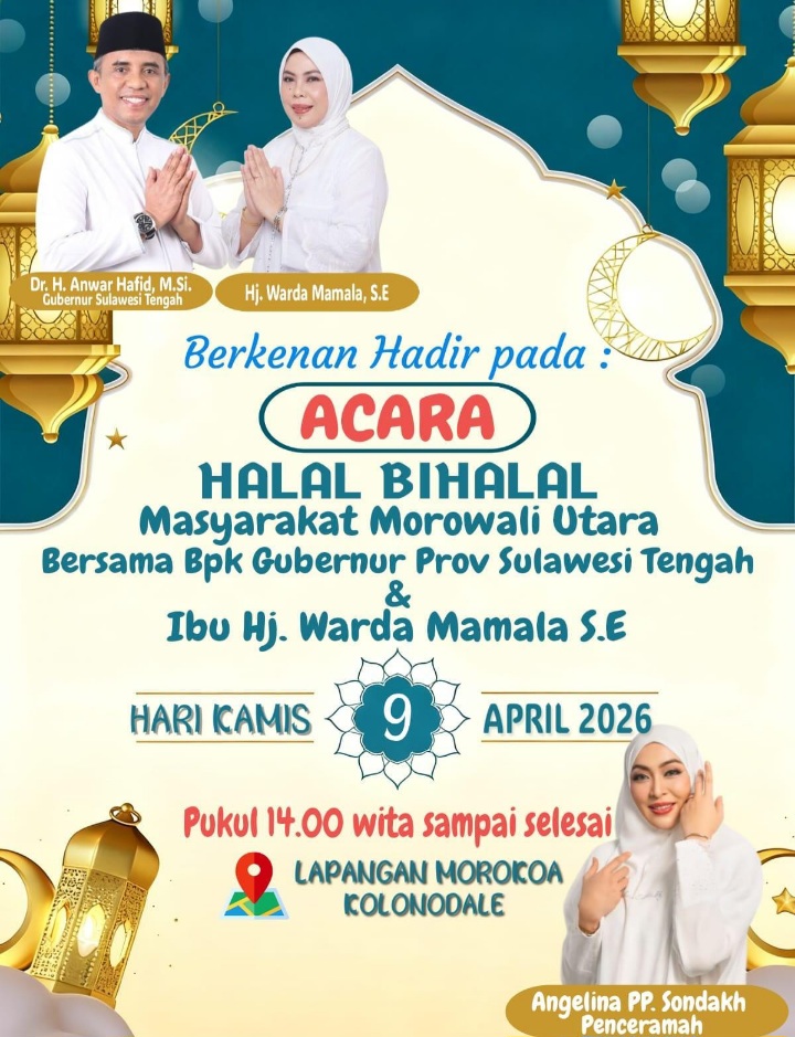 Angelina Sondakh ke Morowali Utara Halal Bihalal di Morowali Utara Hadirkan Penceramah Angelina Sondakh