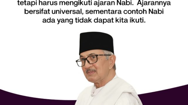 Bedakan Contoh dan Ajaran Nabi, Prof Zainal Abidin: Mana yang Harus Kita Ikuti?