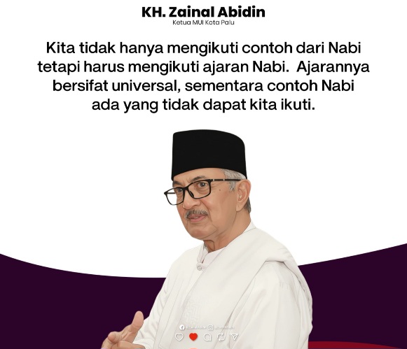 Bedakan Contoh dan Ajaran Nabi, Prof Zainal Abidin: Mana yang Harus Kita Ikuti?