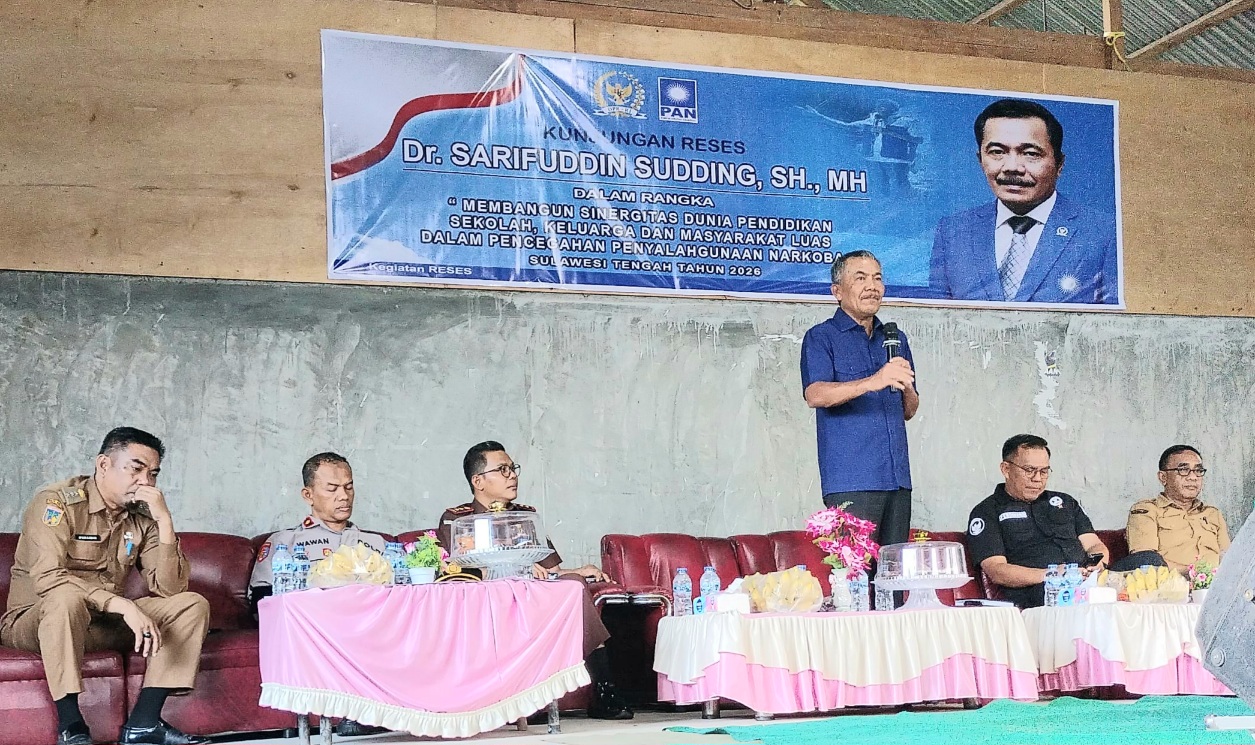 Anggota Komisi III Sarifuddin Sudding Ungkap Kekhawatirannya soal Peredaran Narkoba di Sulteng