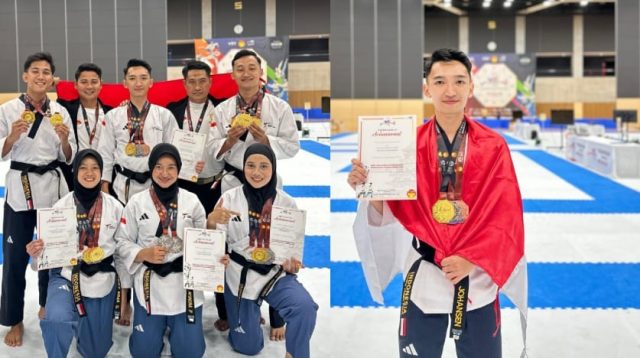 Personel Polda Sulteng Sabet Tiga Medali di Kejuaraan Taekwondo Dunia Jepang