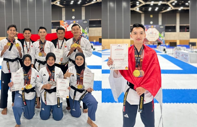 Personel Polda Sulteng Sabet Tiga Medali di Kejuaraan Taekwondo Dunia Jepang