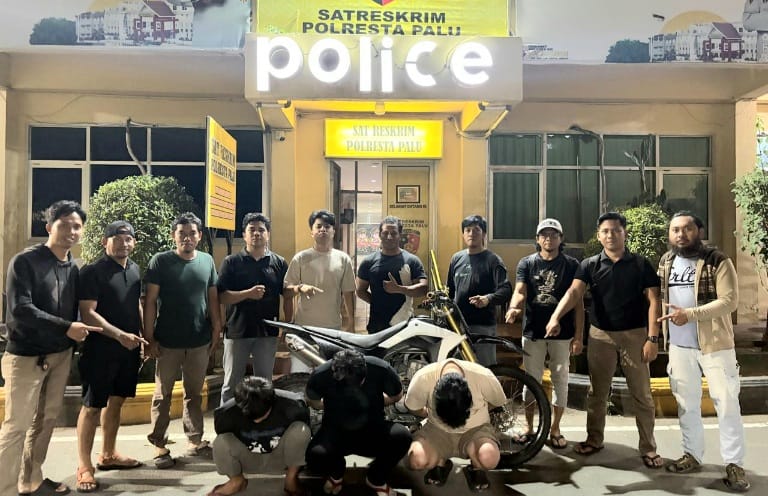Modus Dept Collector Terbongkar, Tiga Pelaku Curanmor di Palu Ditangkap