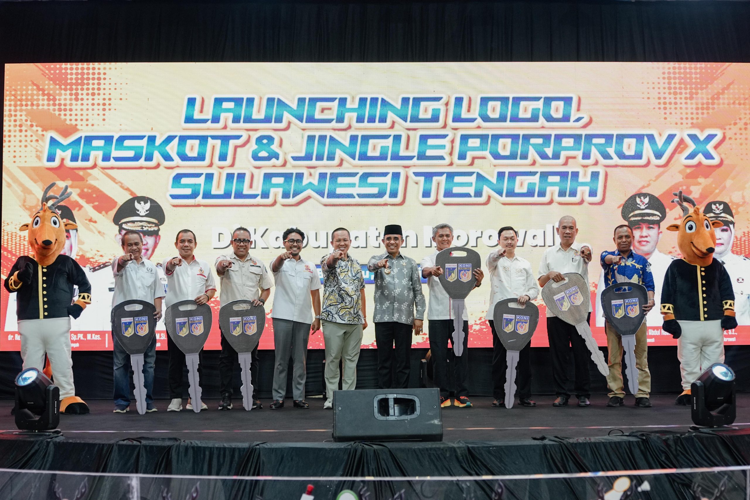 Gubernur Anwar Hafid Resmikan Logo dan Maskot 'Si Jonga' Porprov X Sulteng 2026