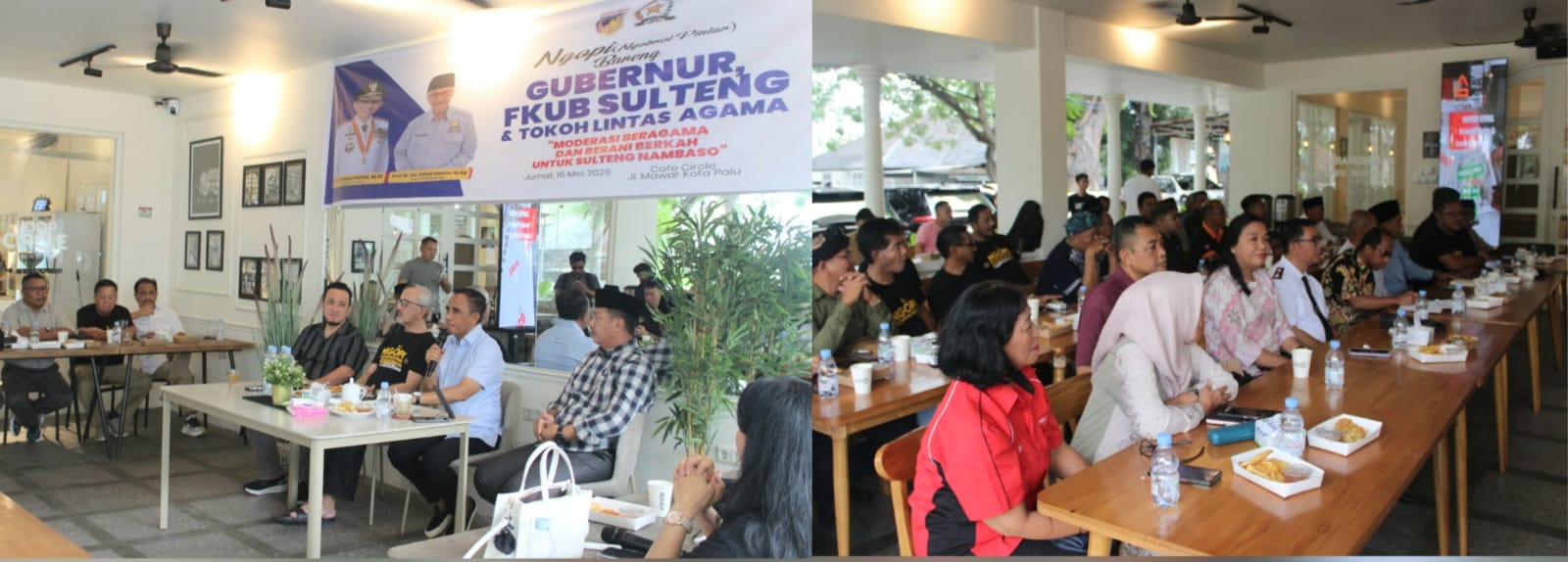 Ngopi Kerukunan di Circle Cafe, Diskusikan Berani Berkah untuk Sulteng Nambaso