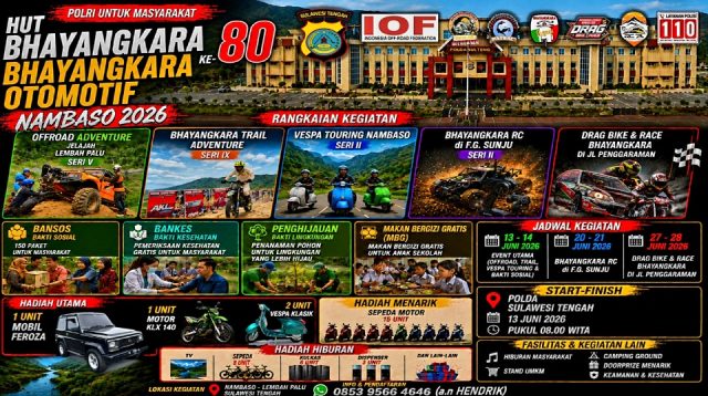 Jangan Lewatkan! Bhayangkara Otomotif Nambaso 2026 Berhadiah Mobil hingga Belasan Motor