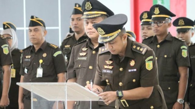 Andi Aulia Dilantik Jadi Koordinator di Kejati Sulteng