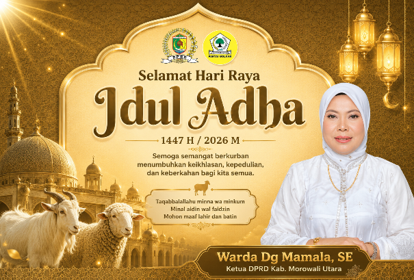 Ketua DPRD Morut Ucapan Idul Adha Ketua DPRD Morut