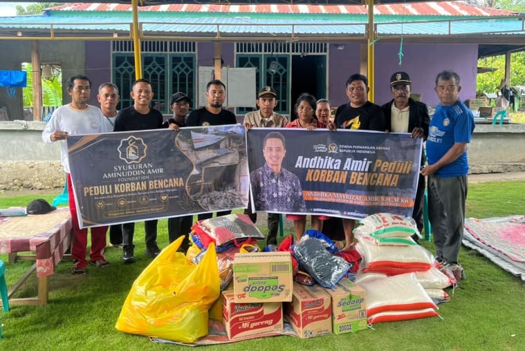 Bantuan Andhika Amir untuk Korban Gempa Sigi Jadi Penguat Semangat Warga