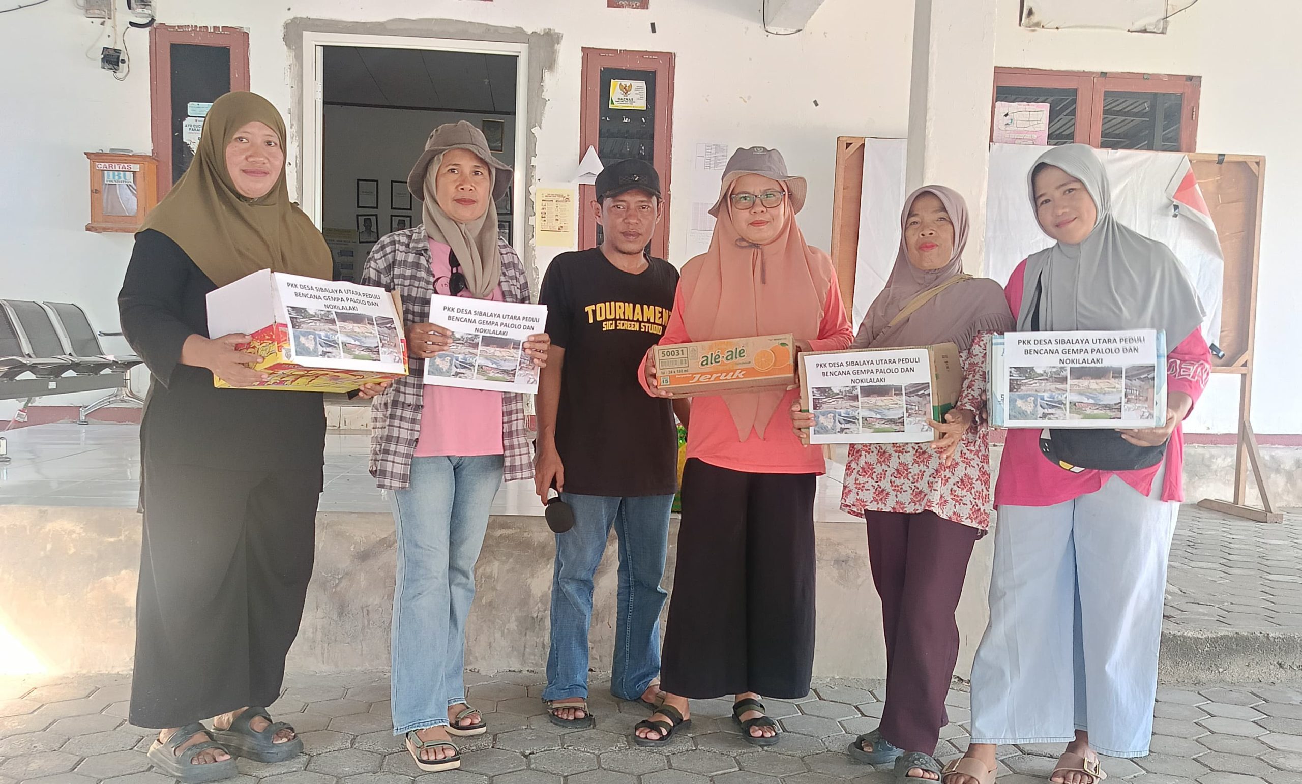 Wujud Solidaritas, Warga Sibalaya Utara Kumpul Donasi untuk Korban Gempa Sigi