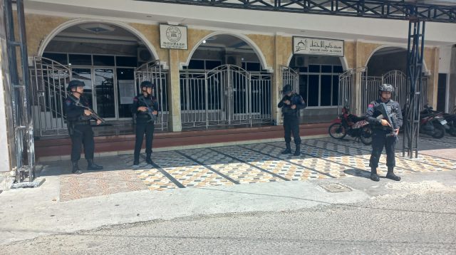 Tim Patra Satbrimob Polda Sulteng Perketat Patroli dan Pengamanan Salat Jumat di Kota Palu