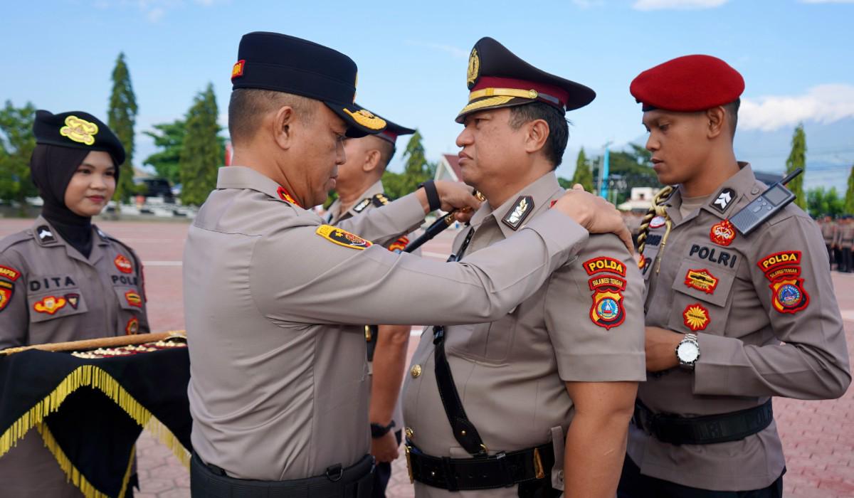 Kapolda Sulteng Pimpin Sertijab PJU dan Kapolres, Tekankan Integritas Personel