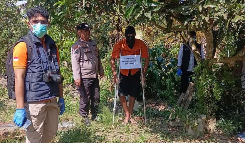 Polres Morowali Utara Gelar Pra Rekonstruksi Kasus Penembakan Petani di Desa Era